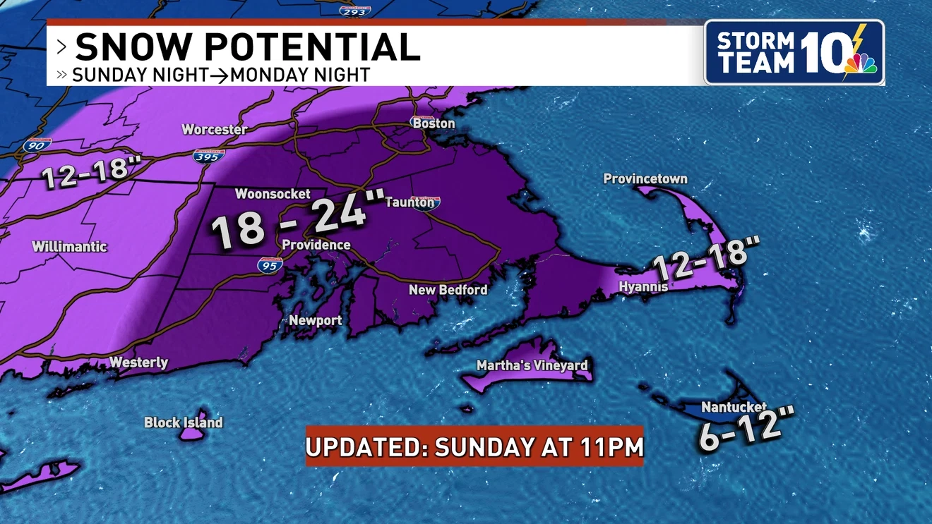 ¡Atención! Advertencia de tormenta de nieve para todo el sur de Nueva Inglaterra hasta el lunes