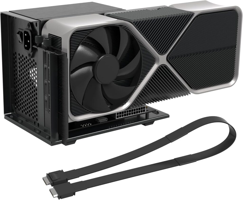 Dock eGPU PCIe 4.0 x4 64Gbps con Cable OCuLink SFF-8611 de 19.7in